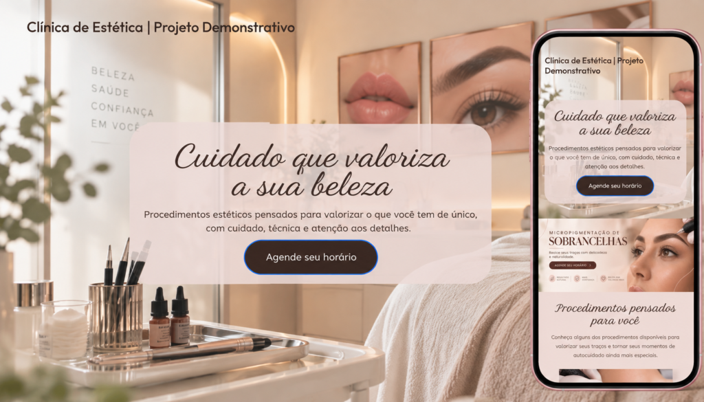 Site de estética exclusivo